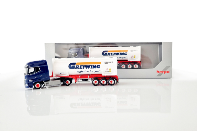 Bild von Herpa DAF XG+ Feldbinder Drucksilosattelzug 30ft. 